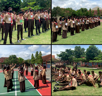 PBB dalam rangka Penerimaan Tamu Ambalan