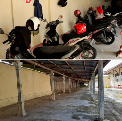 Area Parkir Guru dan Siswa