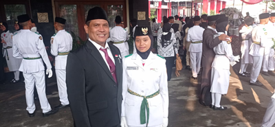 ORYZA RECHTA YUSENIKA anggota Paskibraka Kabupaten Sukoharjo Tahun 2022.